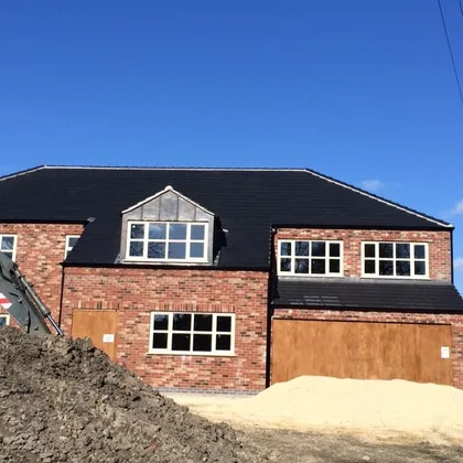 Completed new roof on a brick new build in Lincolnshire