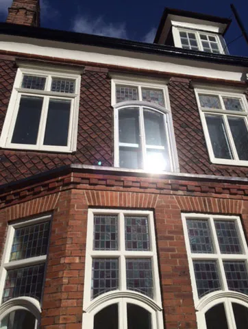 Victorian red brick property roofed by Allen Roofing, roofers in Lincoln